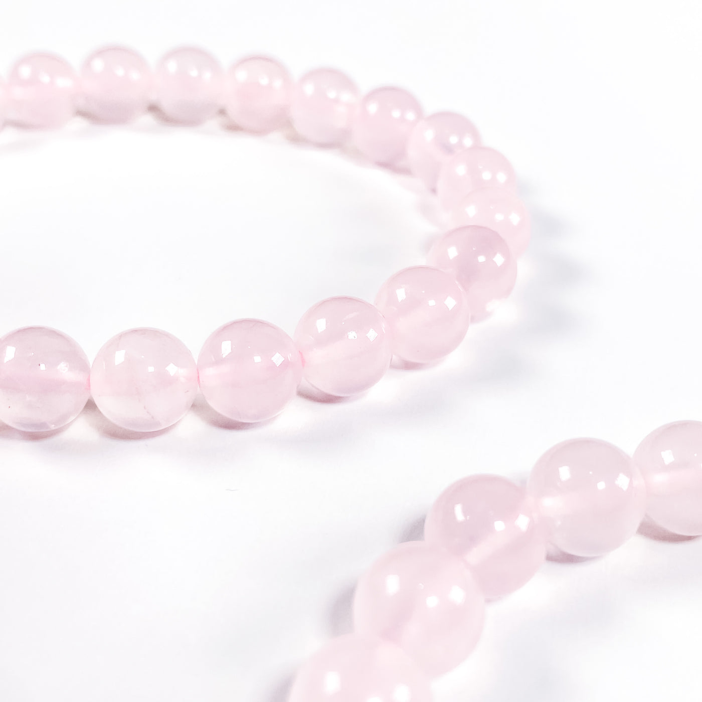 💕 Heart Leading Rose Quartz Bracelet