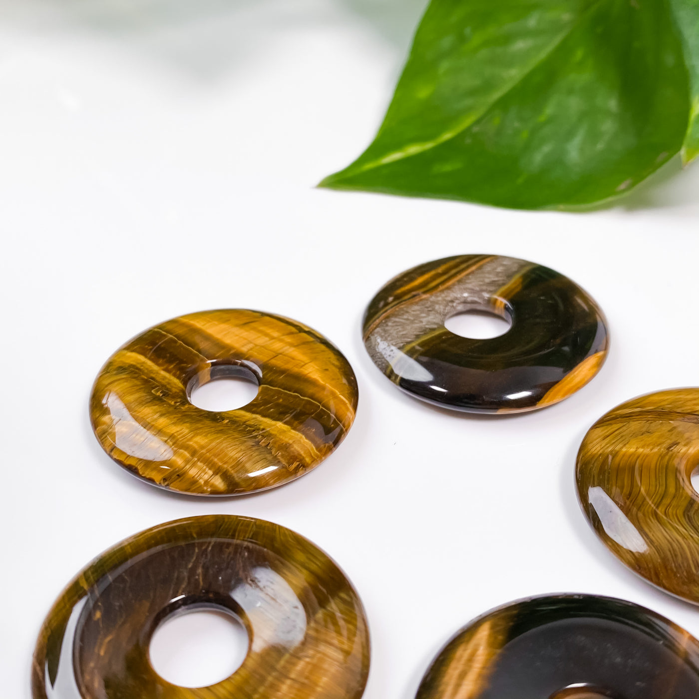 Tiger's Eye Donut Pendant