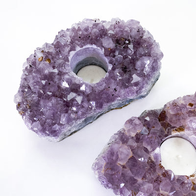 Amethyst Tea-light Holder for Harmony