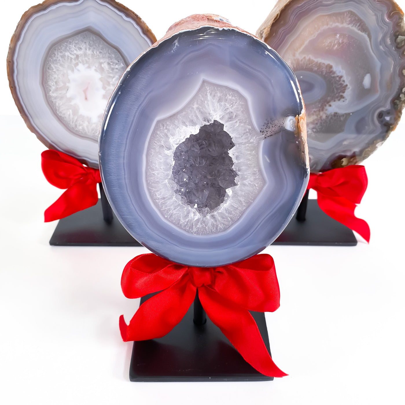 Mounted Agate Geode Cluster (A)
