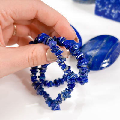 Tranformational Lapis Lazuli Chip Bracelet