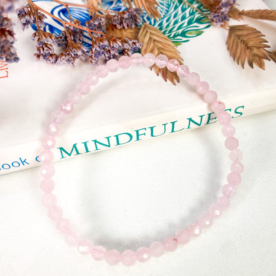 Faceted Rose Quartz bracelet