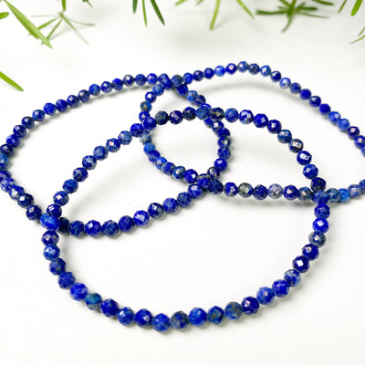 Faceted Lapis Lazuli bracelet