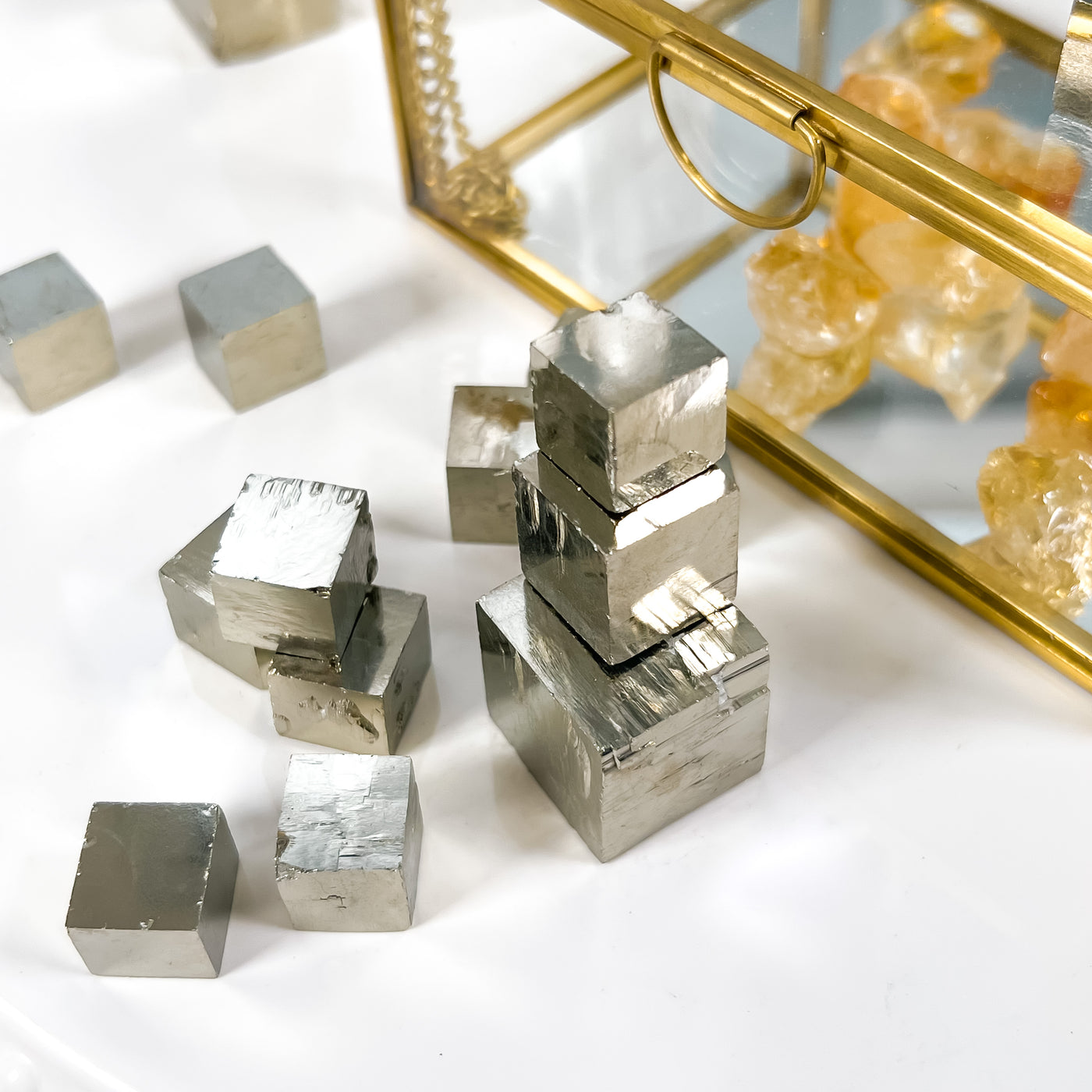 Raw Pyrite Cubes for Abundance 💰