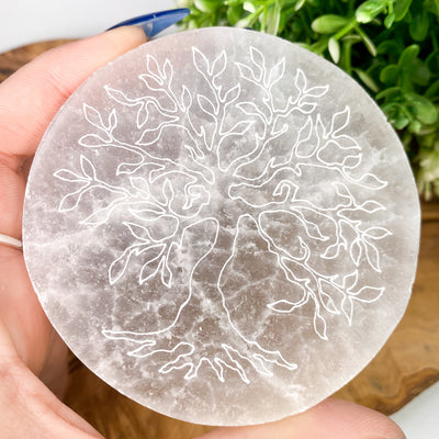 Tree of Life Selenite charging plate