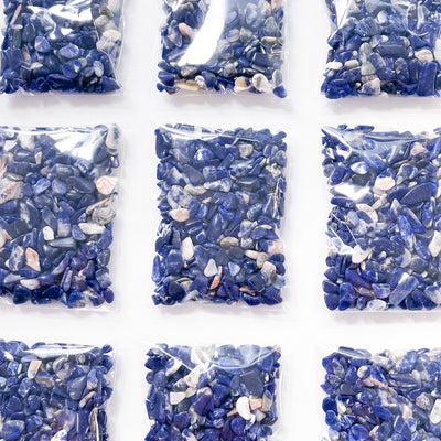 Scoop of Tumbled Sodalite Chips