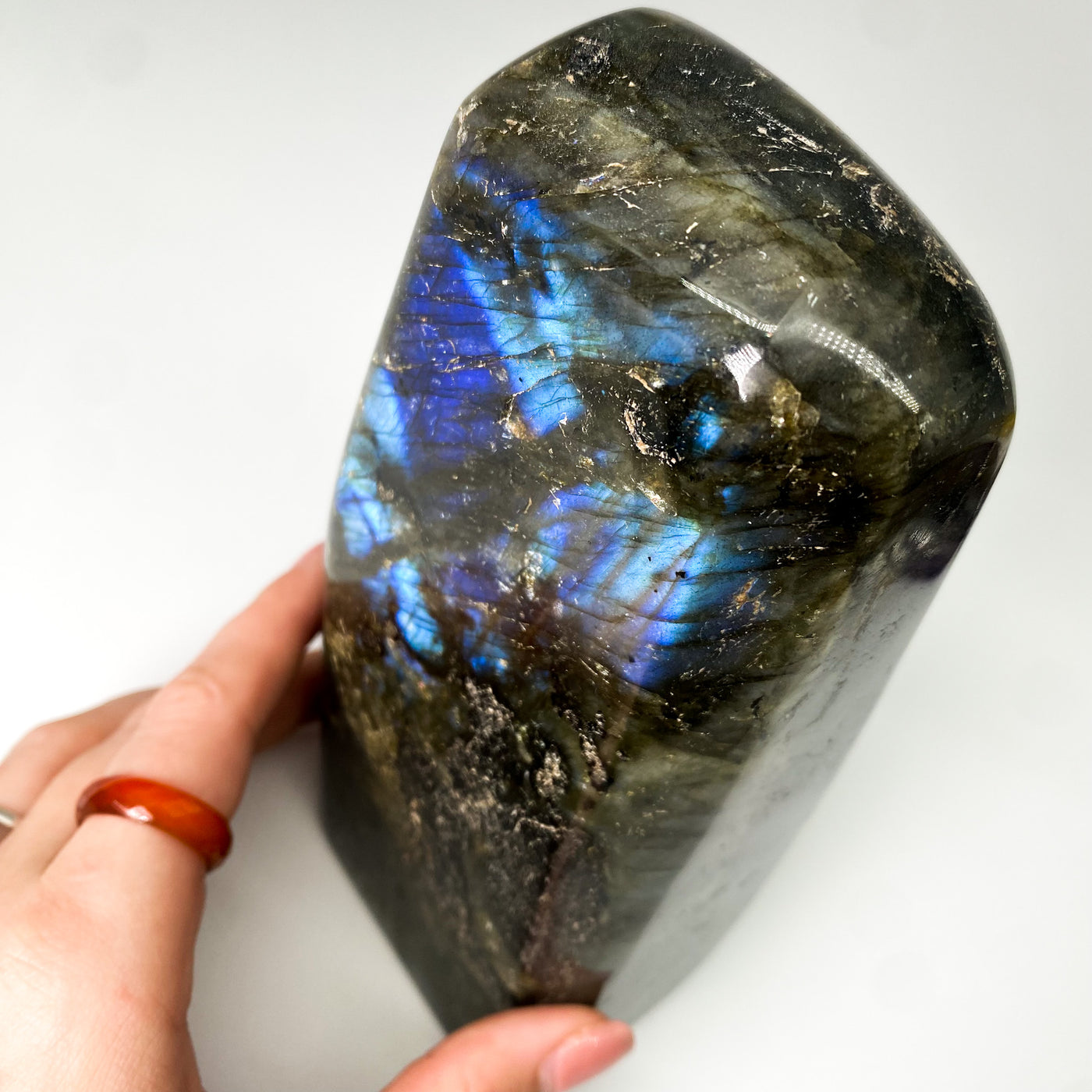 Standing Labradorite cluster