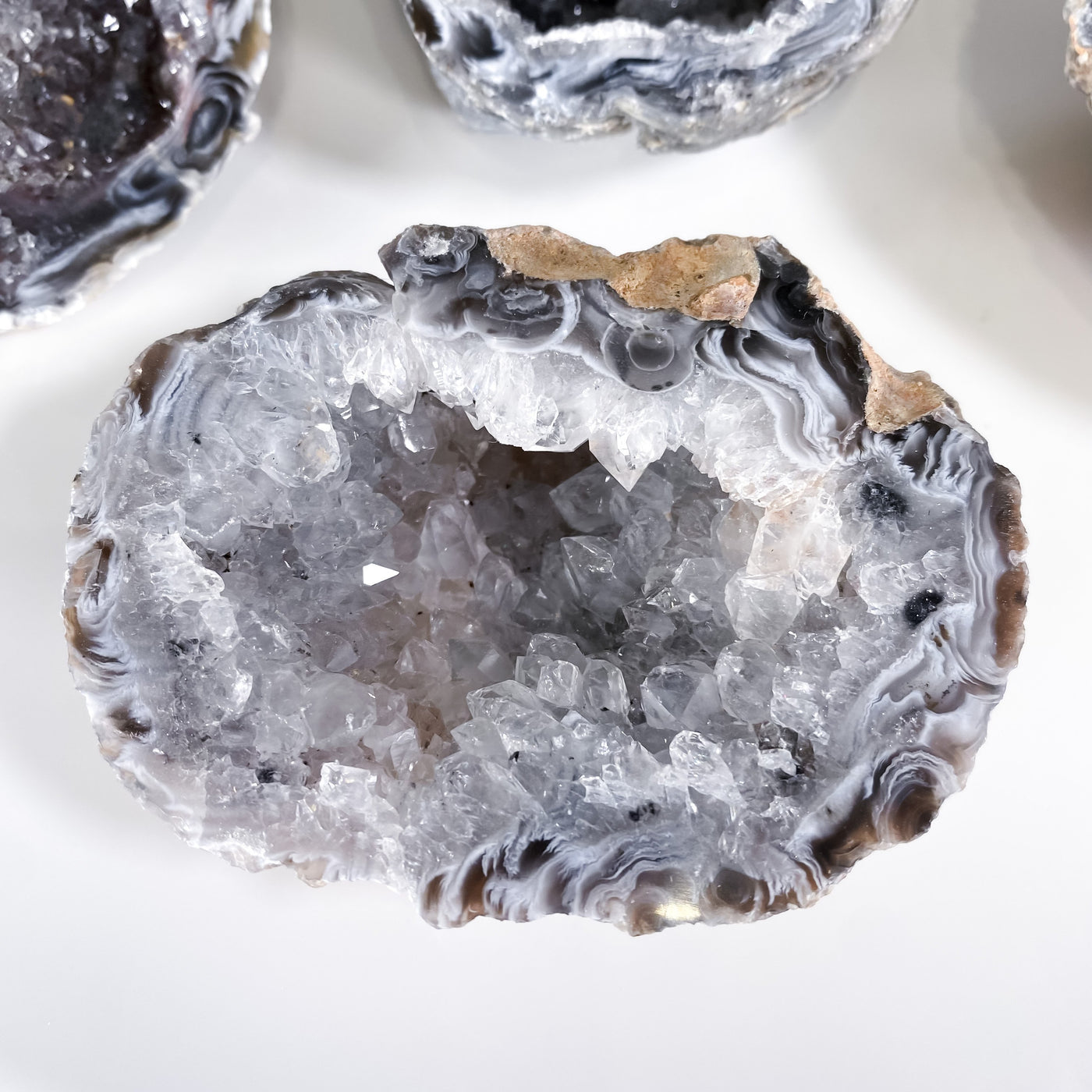 Feather Agate Geodes for Earth Connection