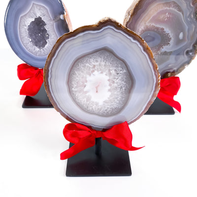 Mounted Agate Geode Cluster (B)