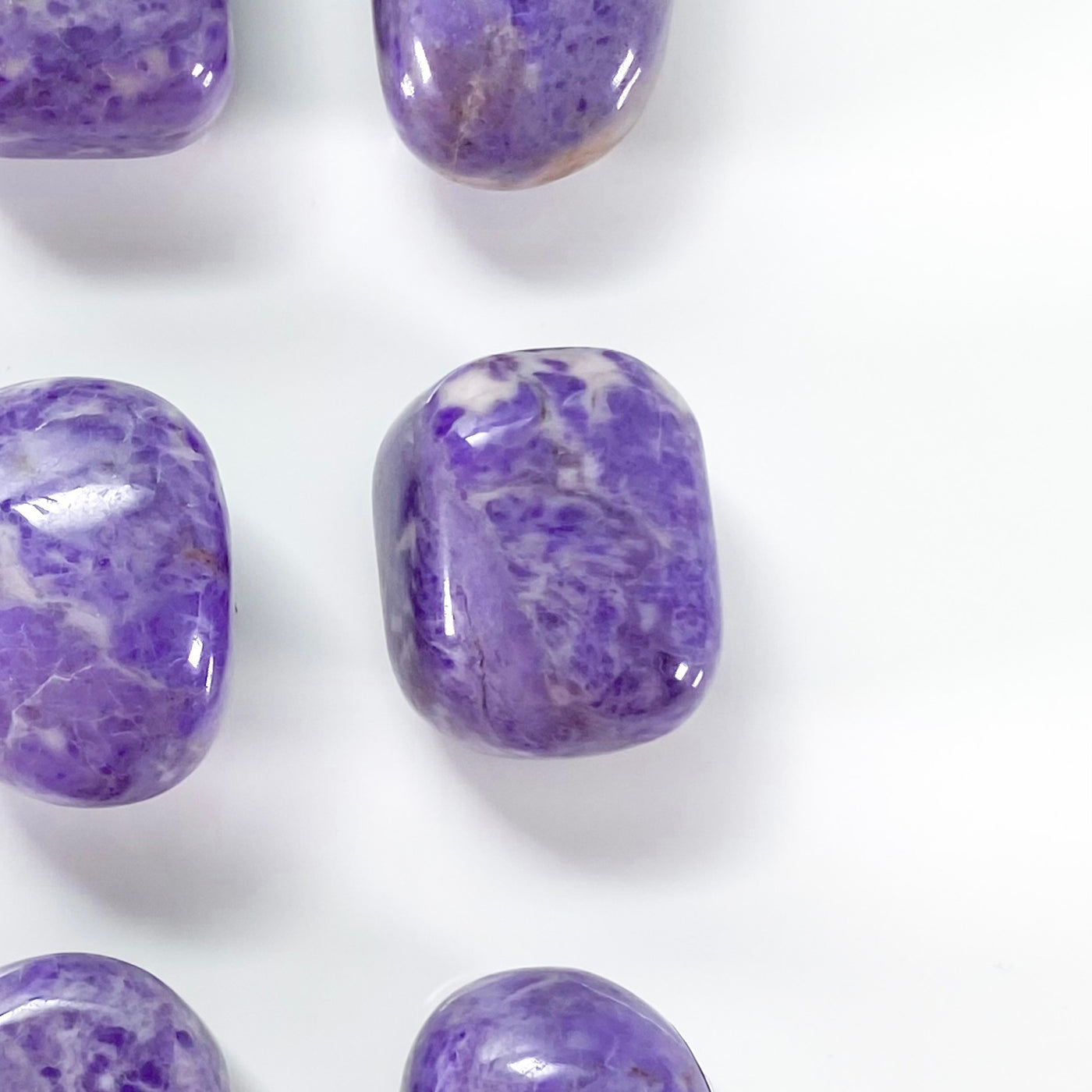 💜 Tumbled Purple Jade for Self-trust