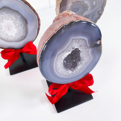 Mounted Agate Geode Cluster (A)