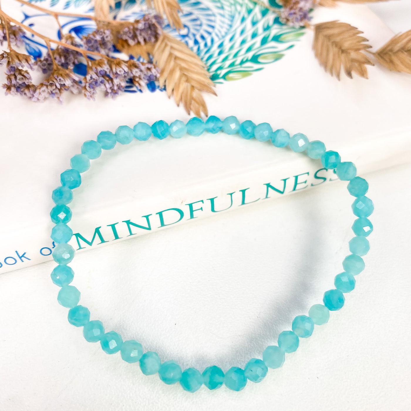 Faceted Amazonite bracelet