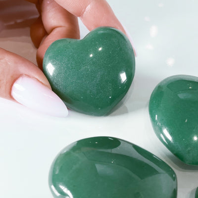 Tumbled Green Aventurine Heart for Good Luck