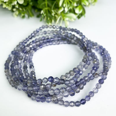 Faceted Iolite bracelet