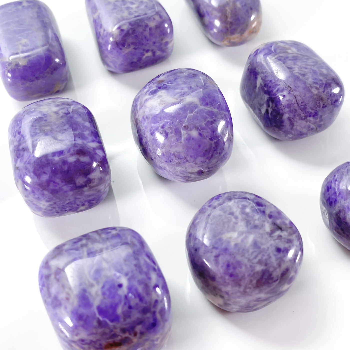 💜 Tumbled Purple Jade for Self-trust