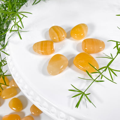 Hand-polished Yellow Calcite Pendant for Better Mood