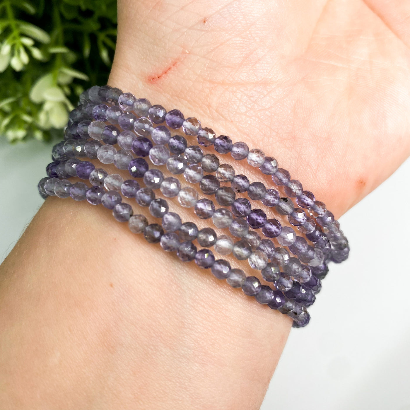 Faceted Iolite bracelet