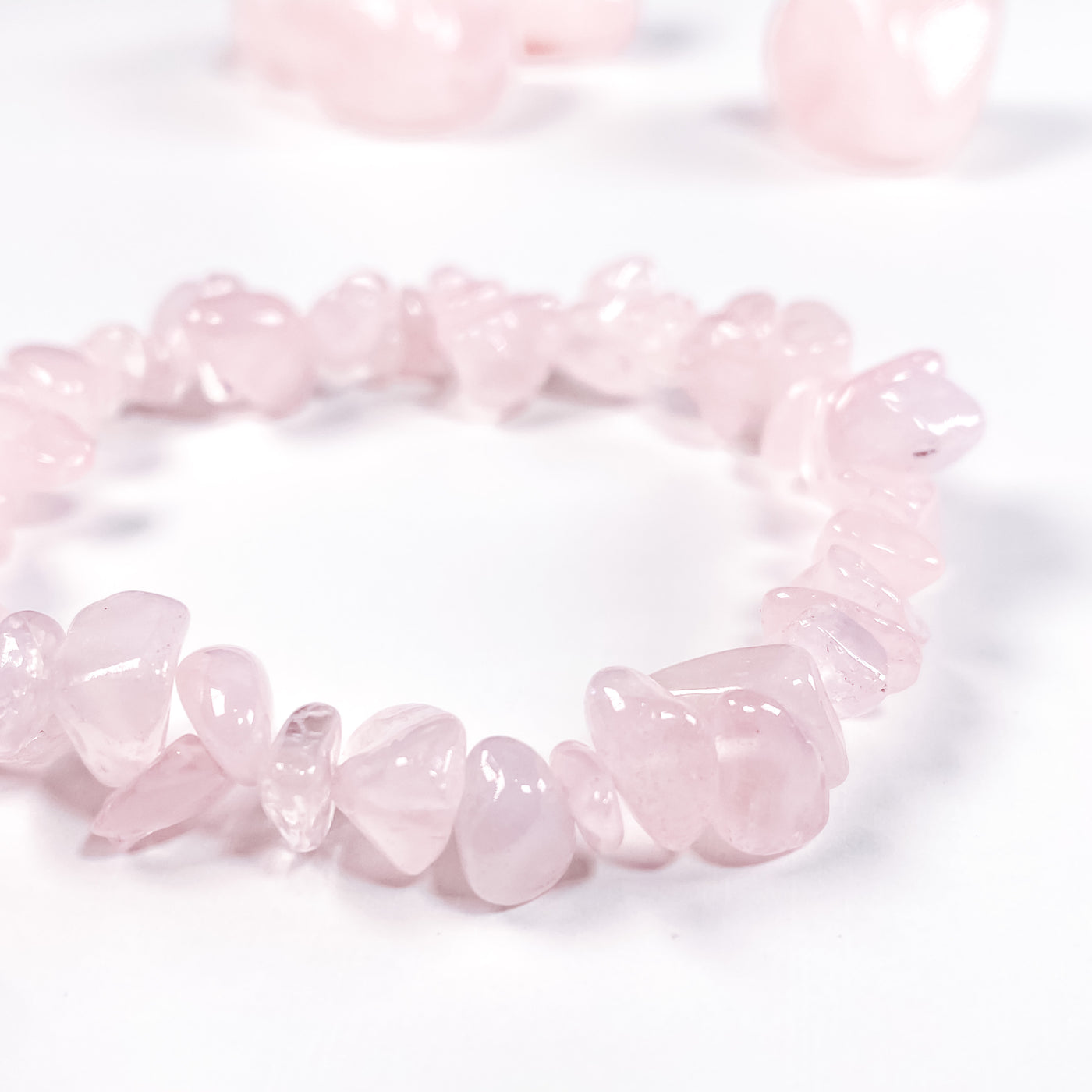 Self Love Rose Quartz Chip Bracelet