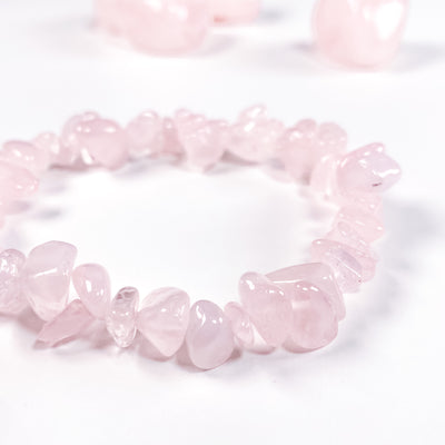 Self Love Rose Quartz Chip Bracelet