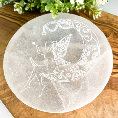 Selenite fairy charging plate