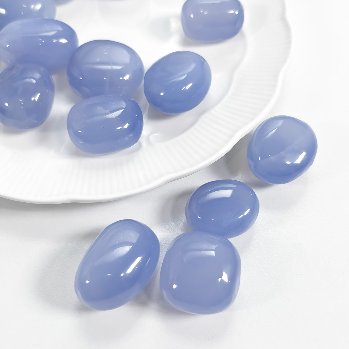 Blue Chalcedony for Brighter Days (Darker Blue)