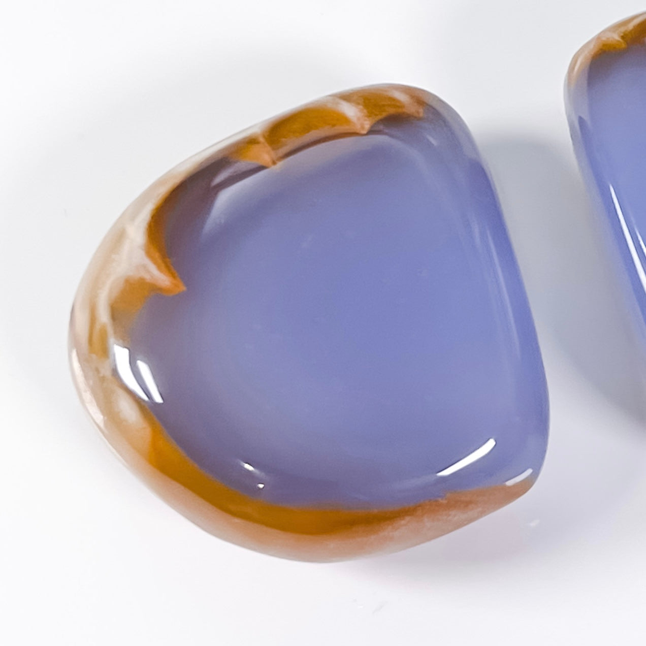 Blue Chalcedony with Hematite Inclusions for Security
