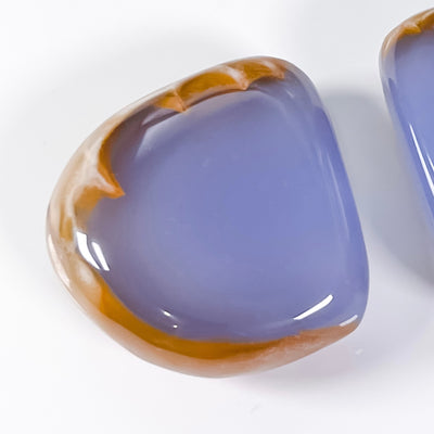 Blue Chalcedony with Hematite Inclusions for Security
